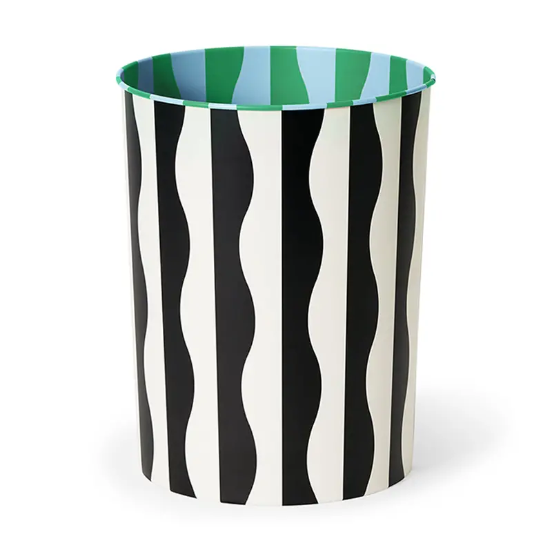 Dusen Dusen River Print Waste Bin – Fashion-Forward Medium-Sized Trash Container
