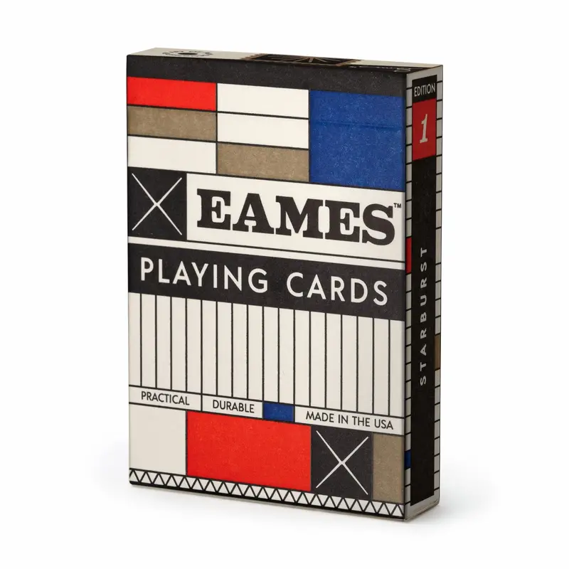 Eames-Style Starburst Playing Cards – Art-Inspired Deck