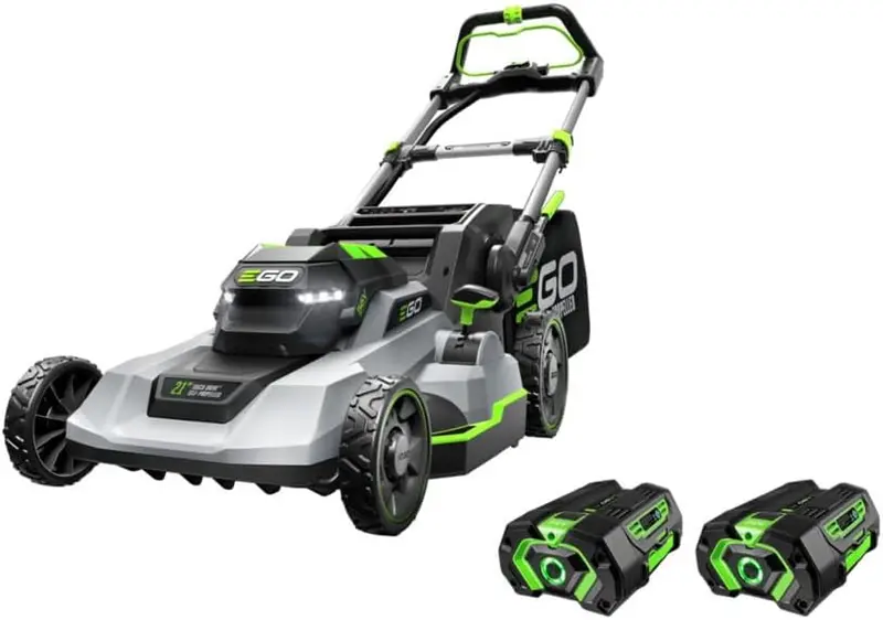 EGO Power+ LM2102SP-A 21-Inch Cordless Self-Propelled Lawn Mower – 56V Dual-Battery Kit with Fast Charger