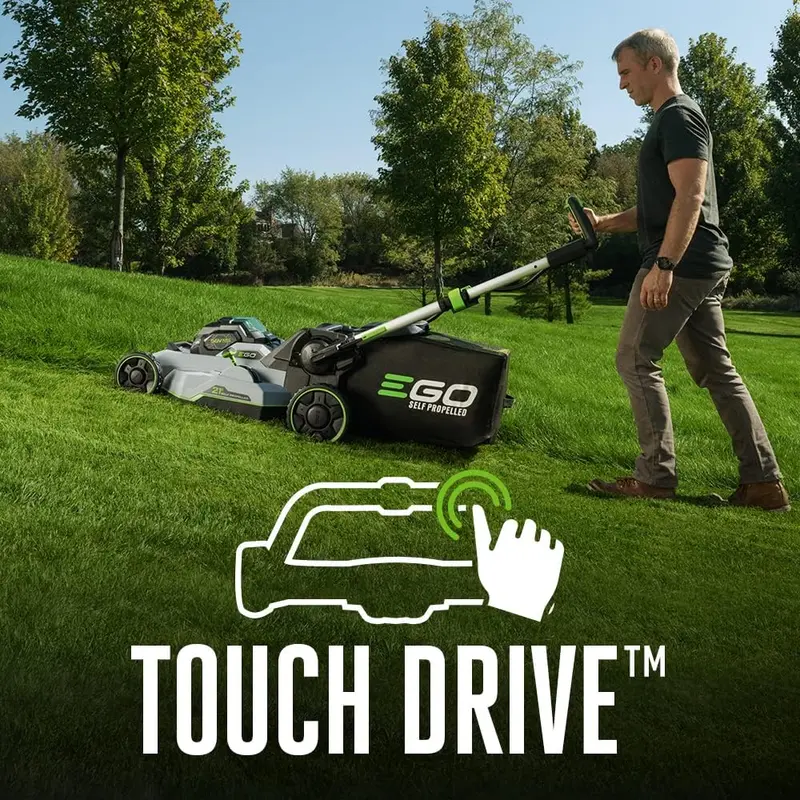 EGO Power+ LM2102SP-A 21-Inch Cordless Self-Propelled Lawn Mower – 56V Dual-Battery Kit with Fast Charger
