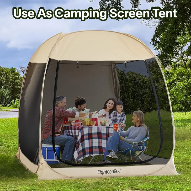 EighteenTek Automatic SUV Trunk Tent with One-Touch Pop-Up Setup for Vehicle-Based Camping