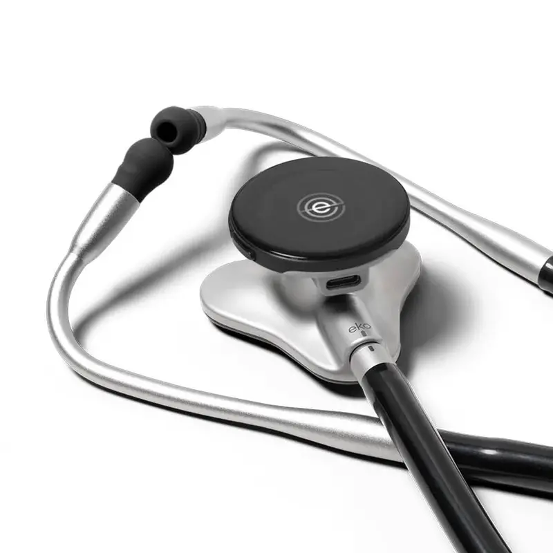 Eko Bluetooth Digital Stethoscope – Wireless Audio + 3-Lead ECG with High-Resolution Diagnostic Display
