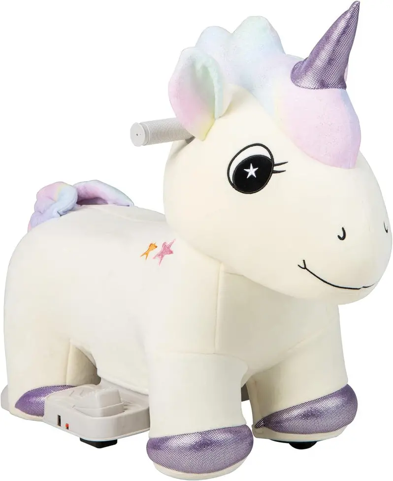 Electric 6V Unicorn Ride-On Toy – Battery-Powered Animal Vehicle for Young Riders