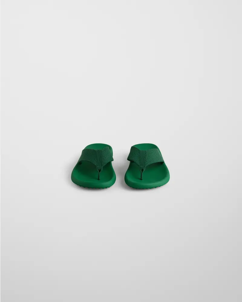 Electric Green Eva Flip-Flop With Textured Webbing Strap 2