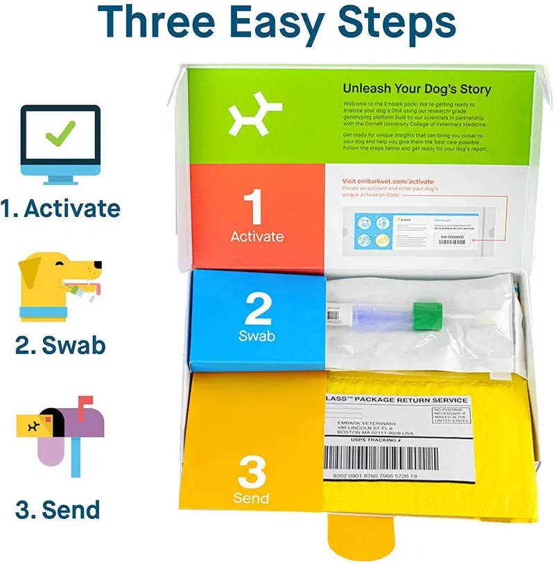 Embark Premium Dog DNA Test Kit – Accurate Breed Composition Analysis & Proactive Genetic Health Screening