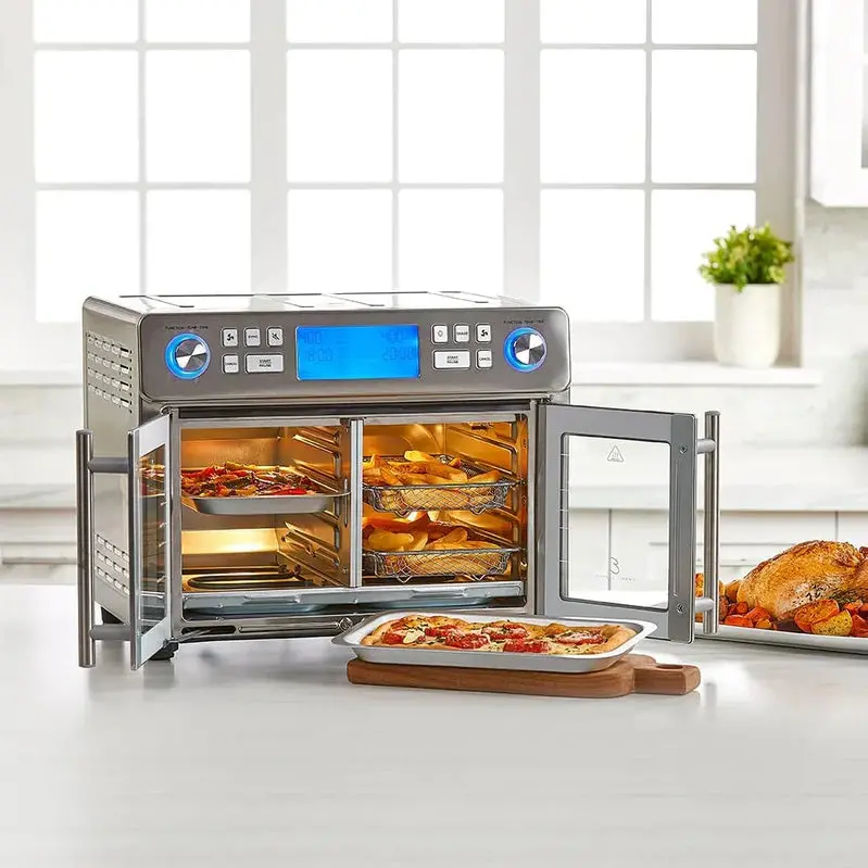 Emeril Lagasse Dual-Zone 360° Air Fryer Oven – 25-Quart Smart Cooking System for Simultaneous Multi-Tasking