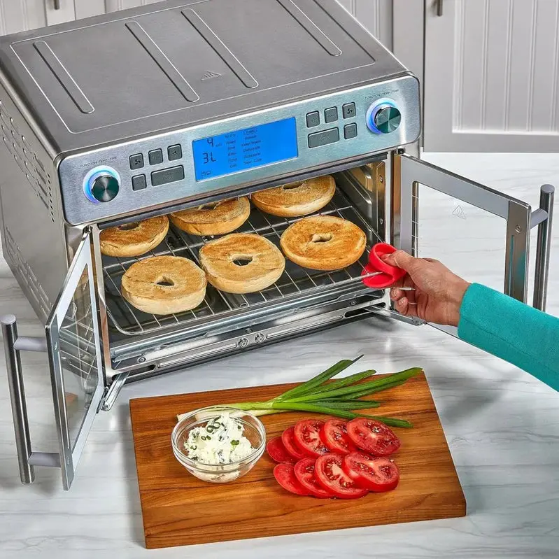 Emeril Lagasse Dual-Zone 360° Air Fryer Oven – 25-Quart Smart Cooking System for Simultaneous Multi-Tasking