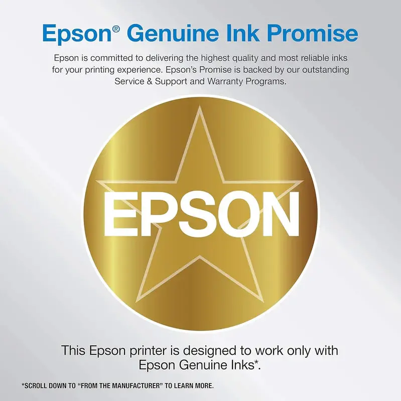 Epson EcoTank ET-4800 Wireless All-in-One Printer – Inkjet, Scanner, Copier, Fax with Auto Document Feeder & Ethernet Connectivity