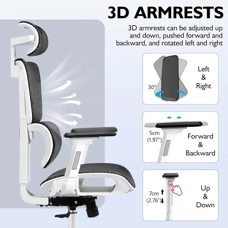 Ergonomic Gaming & Office Chair Designed for Long-Hour Comfort and Support