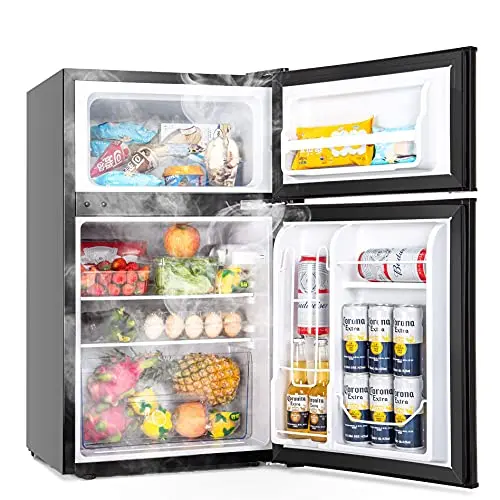 Euhomy 3.2 Cu.Ft Compact Mini Fridge – Built-In Freezer Compartment & Energy-Efficient Design