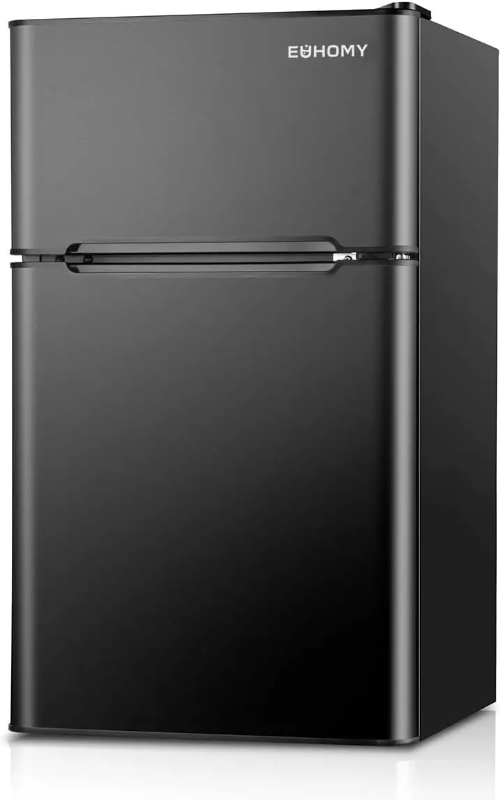 Euhomy 3.2 Cu Ft Space-Saving Mini Fridge with Freezer – Quiet Operation