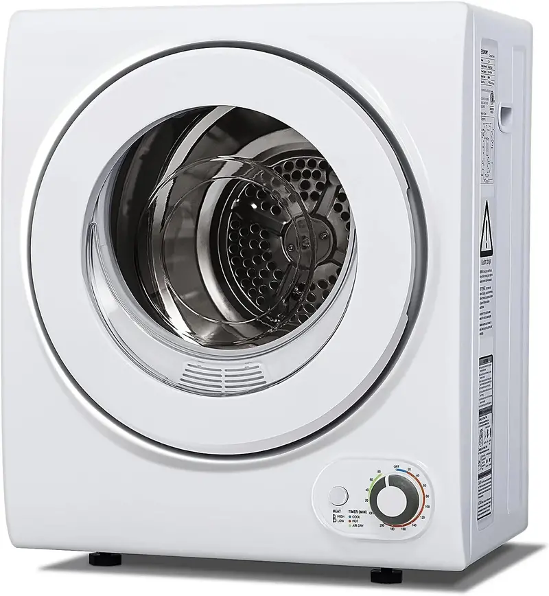 Euhomy Portable 110V Clothes Dryer – 850W Compact Front-Load Unit (1.5 Cu.Ft) for Small Spaces