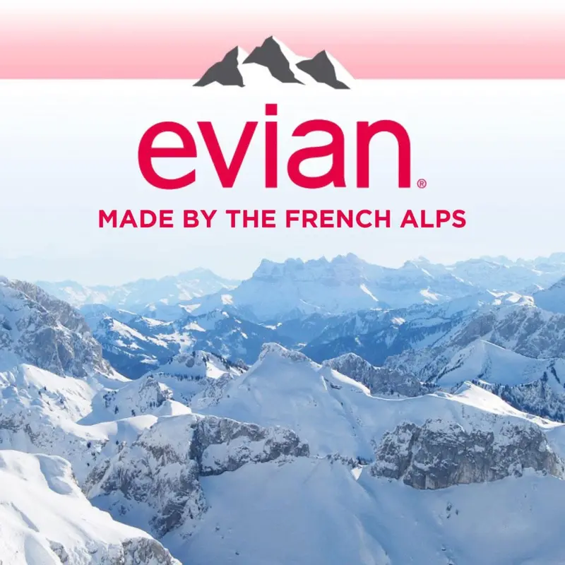 Evian Natural Spring Water – 12-Pack of 1-Liter Bottles for Pure, Mineral-Enriched Hydration