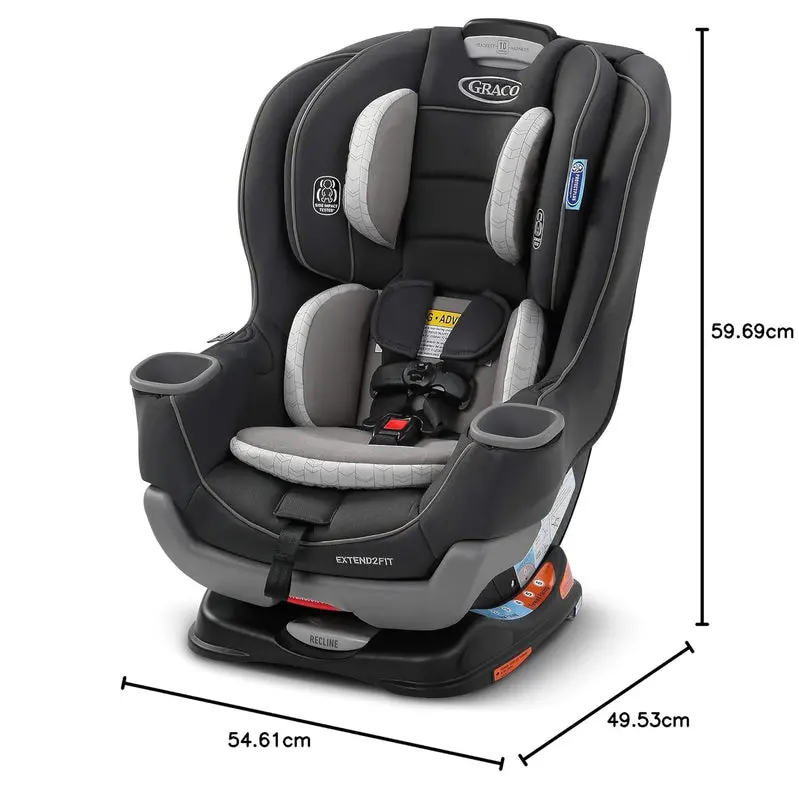 Extend2Fit Convertible Infant Car Seat – Rear-Facing to Forward-Facing Transition Seat with Adjustable Legroom Panel