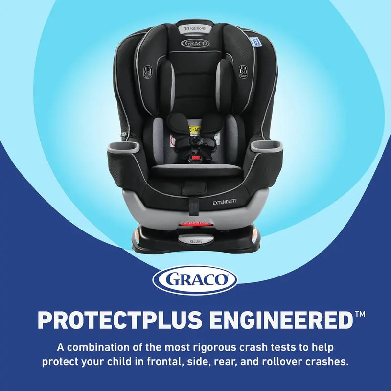 Extend2Fit Convertible Infant Car Seat – Rear-Facing to Forward-Facing Transition Seat with Adjustable Legroom Panel
