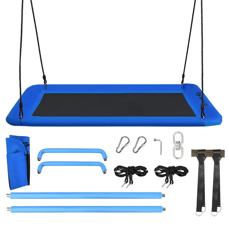 Extra-Large 60-Inch Platform Tree Swing for Adults and Children – Reinforced 700 lb Capacity Outdoor Seat