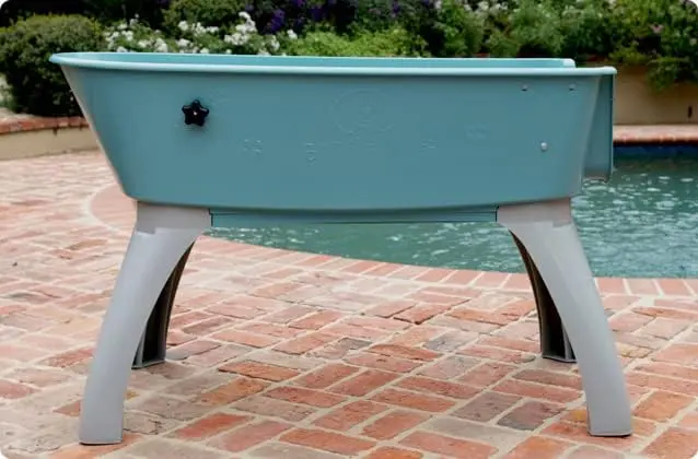 Extra-Large Elevated Pet Bathing Station – Ergonomic Blue Booster Design