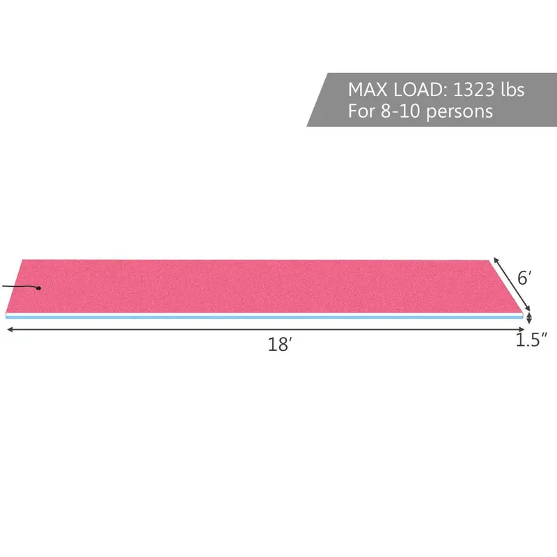 Extra-Large Floating Water Mat – Tear-Resistant XPE Foam Platform (18' × 6' or 12' × 6') 2