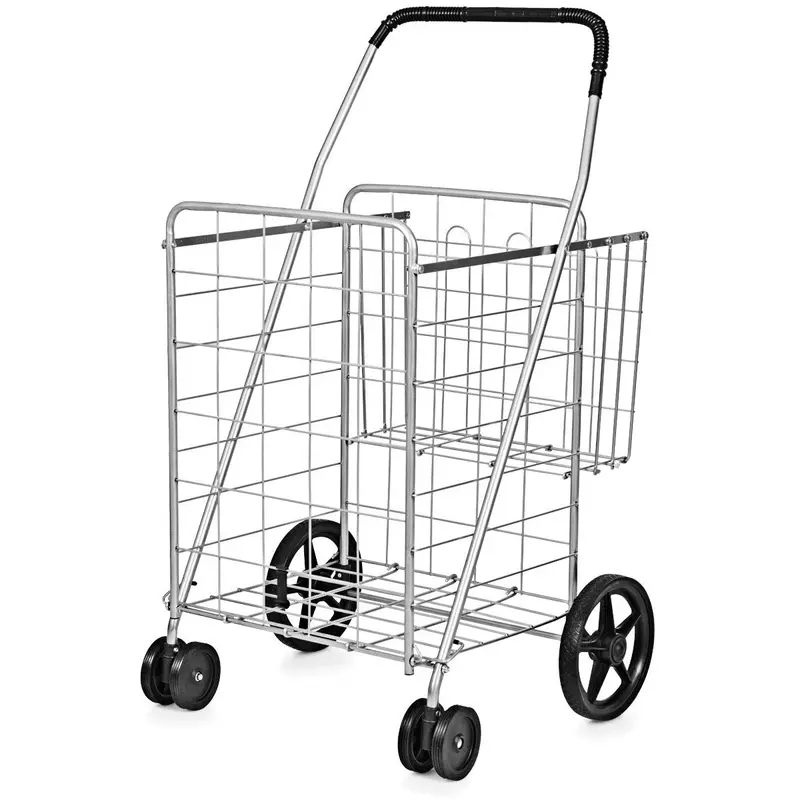 Extra-Large Foldable Shopping Cart – Versatile Carrier for Groceries, Luggage & Gear 2