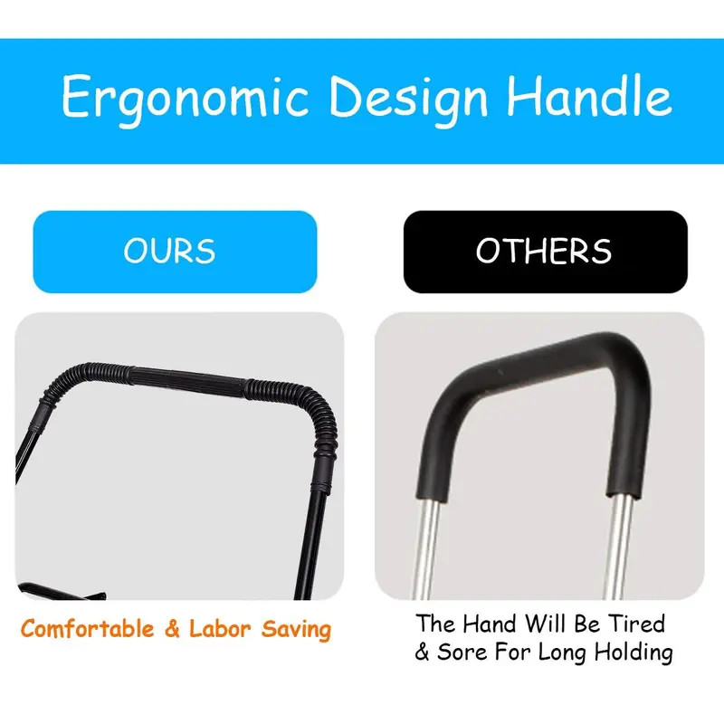 Extra-Large Foldable Shopping Cart – Versatile Carrier for Groceries, Luggage & Gear