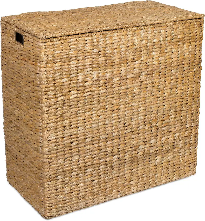 Extra-Large Split-Style Gift Basket – Elegant Lined Presentation Container for Special Occasions