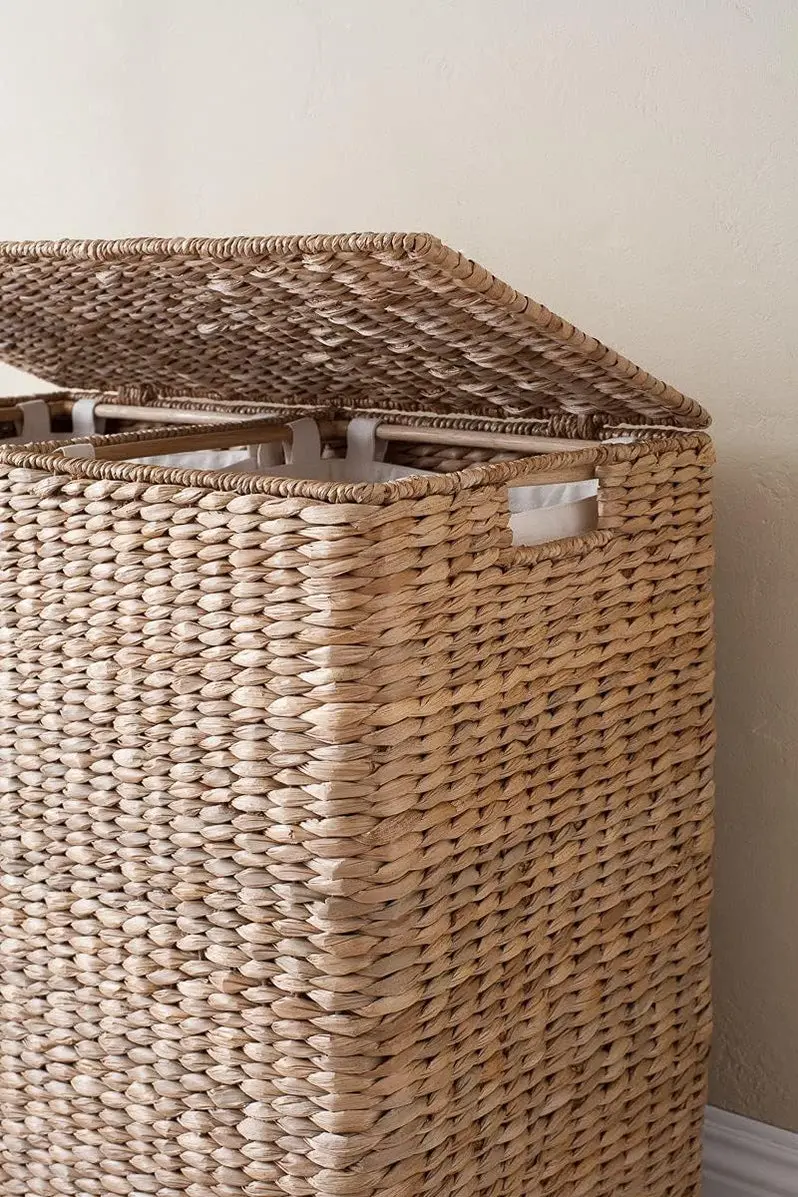 Extra-Large Split-Style Gift Basket – Elegant Lined Presentation Container for Special Occasions