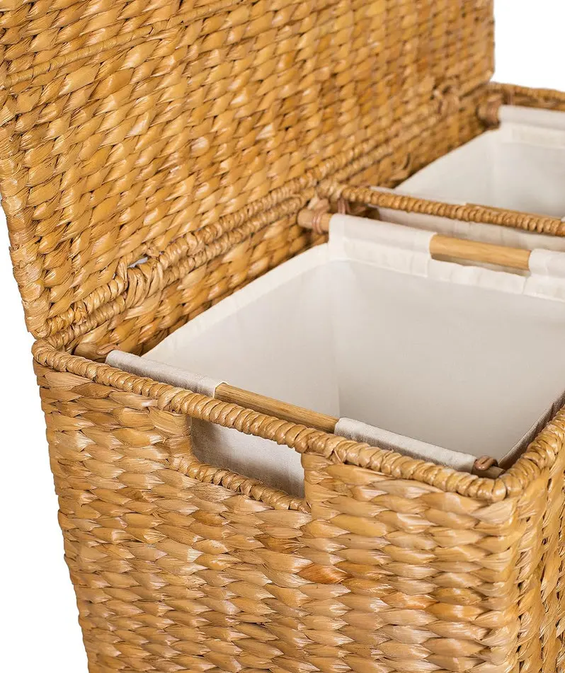 Extra-Large Split-Style Gift Basket – Elegant Lined Presentation Container for Special Occasions