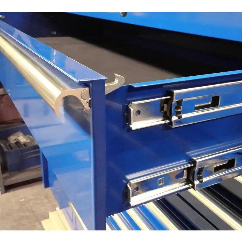 Extreme Tools THD Series 55-Inch Blue Tool Cabinet – 12-Drawer Professional Roller Chest Featuring Precision Ball-Bearing Slides