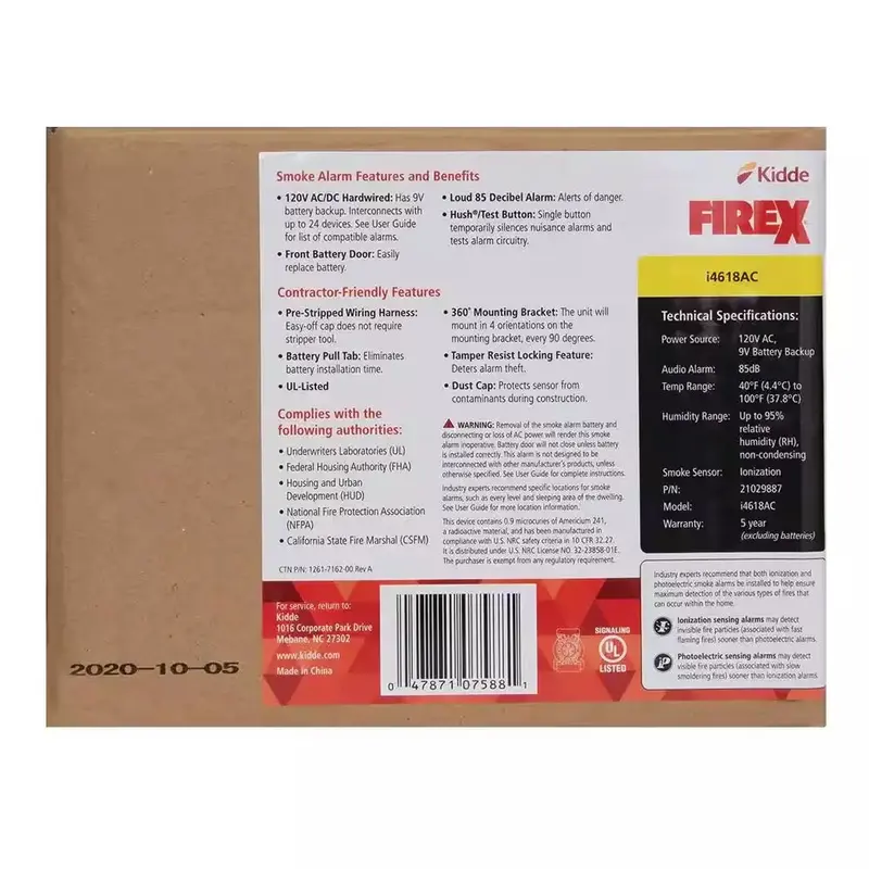 Firex Hardwired Interconnected Smoke Alarms — 4-Unit Safety Bundle