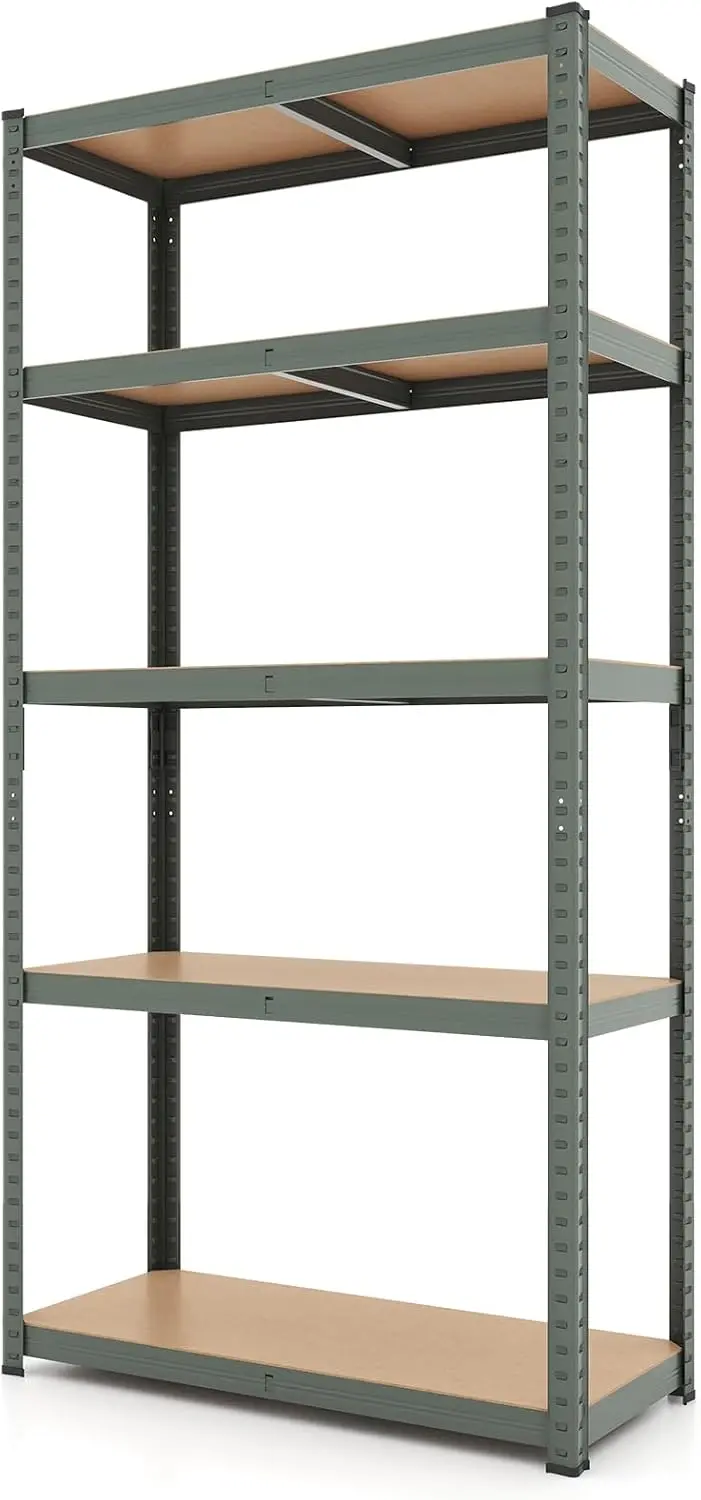Five-Tier Heavy-Duty Garage Shelving Unit – Adjustable, Multi-Purpose Storage System