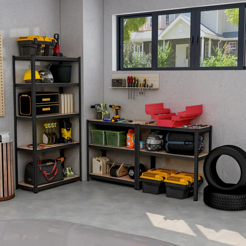 Five-Tier Heavy-Duty Garage Shelving Unit – Adjustable, Multi-Purpose Storage System