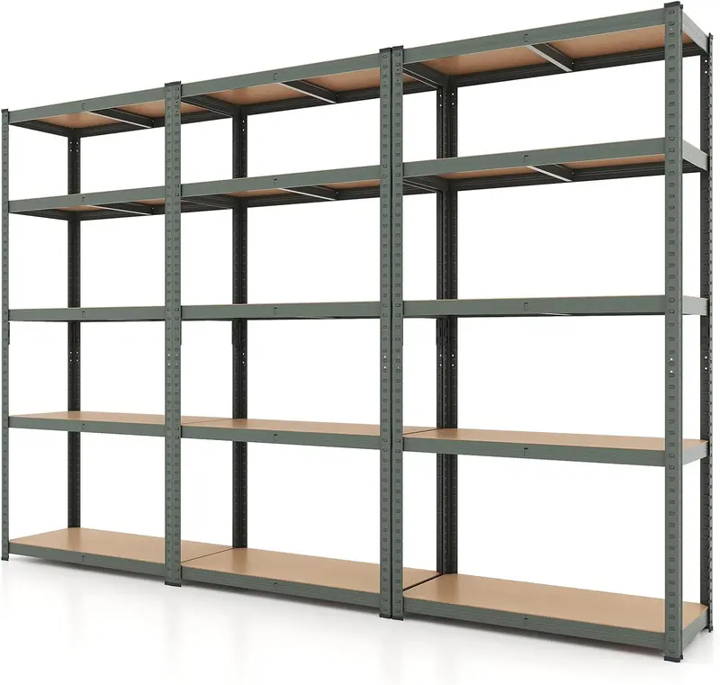 Five-Tier Heavy-Duty Garage Shelving Unit – Adjustable, Multi-Purpose Storage System
