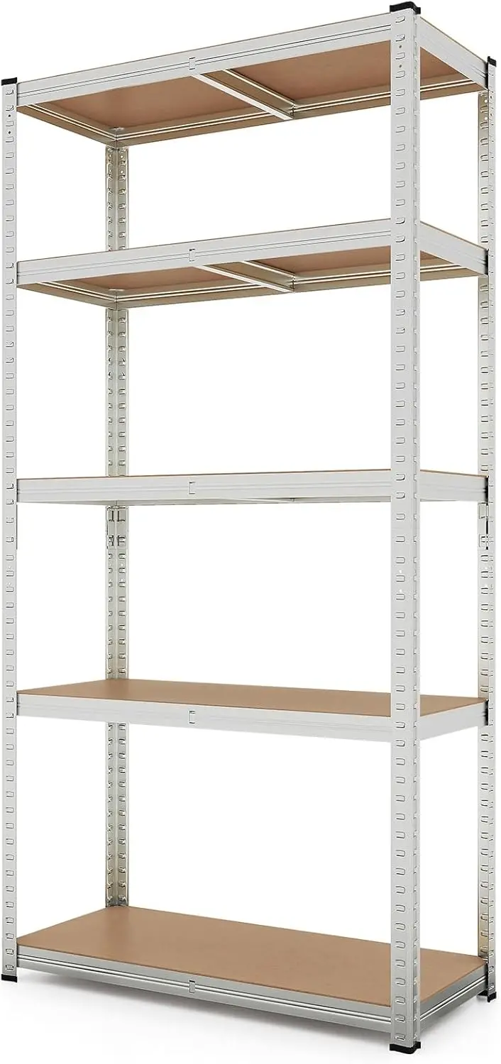 Five-Tier Heavy-Duty Garage Shelving Unit – Adjustable, Multi-Purpose Storage System