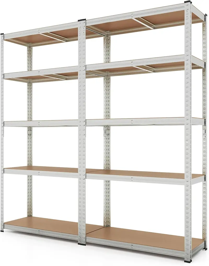 Five-Tier Heavy-Duty Garage Shelving Unit – Adjustable, Multi-Purpose Storage System
