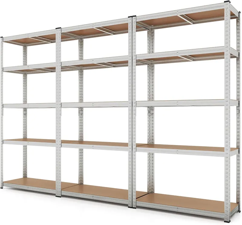 Five-Tier Heavy-Duty Garage Shelving Unit – Adjustable, Multi-Purpose Storage System