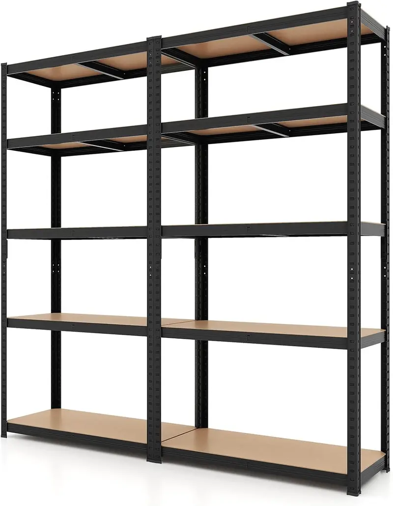 Five-Tier Heavy-Duty Garage Shelving Unit – Adjustable, Multi-Purpose Storage System