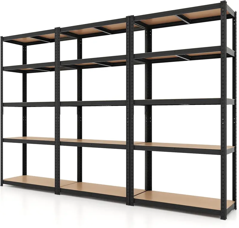 Five-Tier Heavy-Duty Garage Shelving Unit – Adjustable, Multi-Purpose Storage System