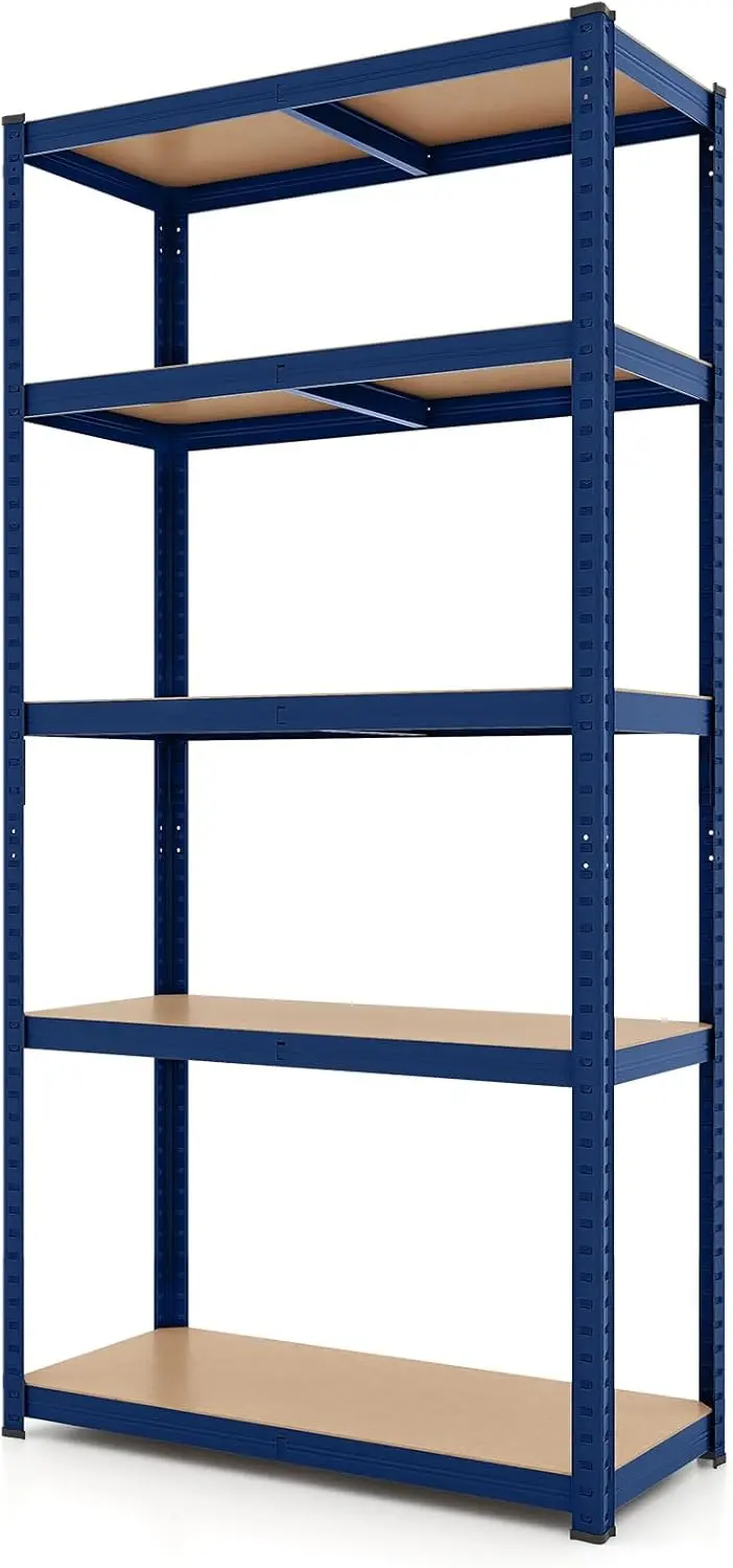 Five-Tier Heavy-Duty Garage Shelving Unit – Adjustable, Multi-Purpose Storage System