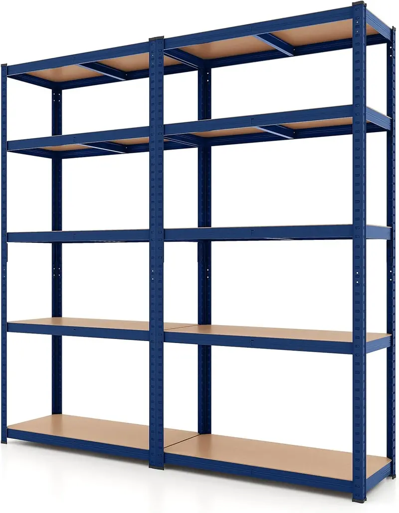 Five-Tier Heavy-Duty Garage Shelving Unit – Adjustable, Multi-Purpose Storage System