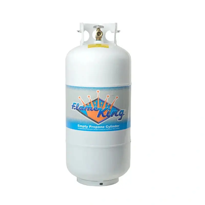Flame King YSN401 Propane Cylinder – 40 lb Empty Tank with Integrated Overfill Protection Valve