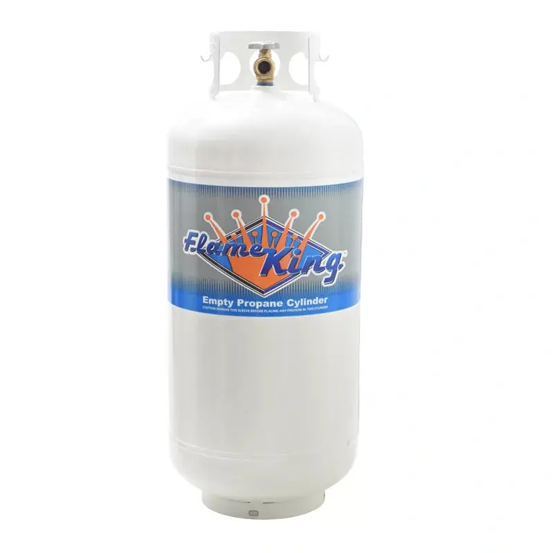 Flame King YSN401 Propane Cylinder – 40 lb Empty Tank with Integrated Overfill Protection Valve