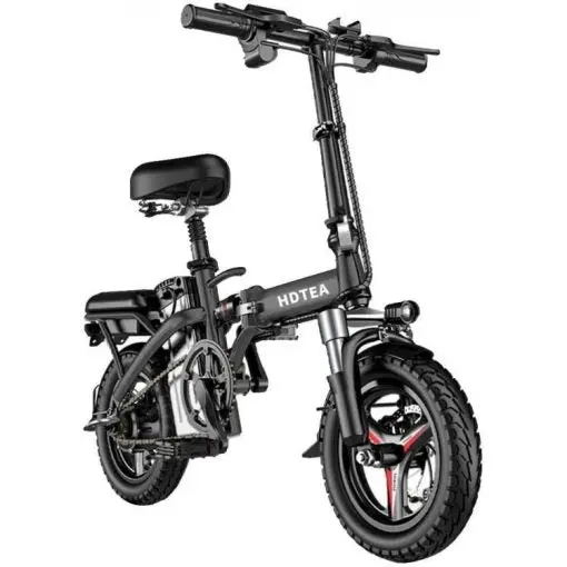 Foldable 250W E-Bike – 14" Smart LCD Display, Removable Lithium-Ion Battery, and Dual Hydraulic Disc Brakes for Urban Commuting