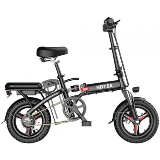 Foldable 250W E-Bike – 14" Smart LCD Display, Removable Lithium-Ion Battery, and Dual Hydraulic Disc Brakes for Urban Commuting