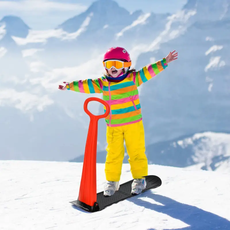 Foldable Winter Ski Scooter with Ergonomic Handlebars for Smooth Gliding on Snow and Ice 2