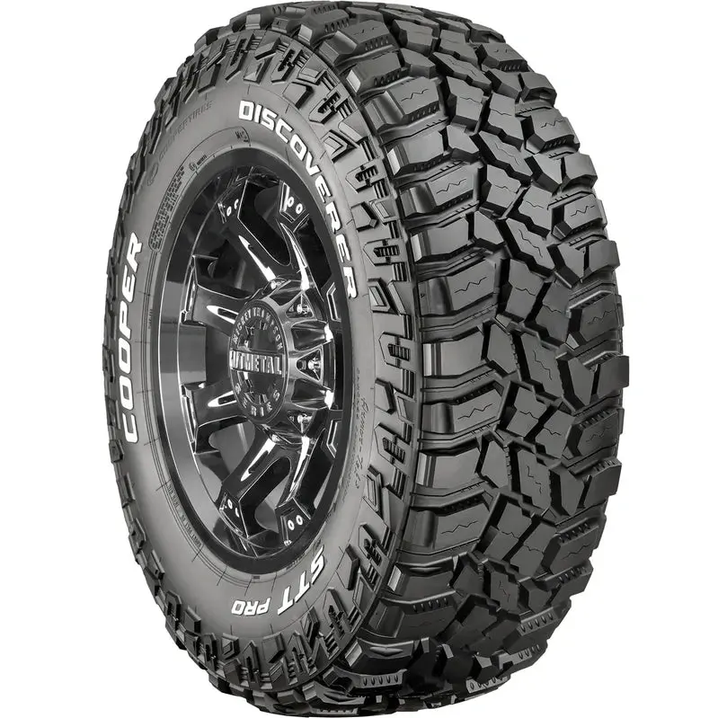 Four Cooper STT Pro LT 275/70R18 E-Rated Off-Road Mud-Terrain Tires with Bold Tread Pattern