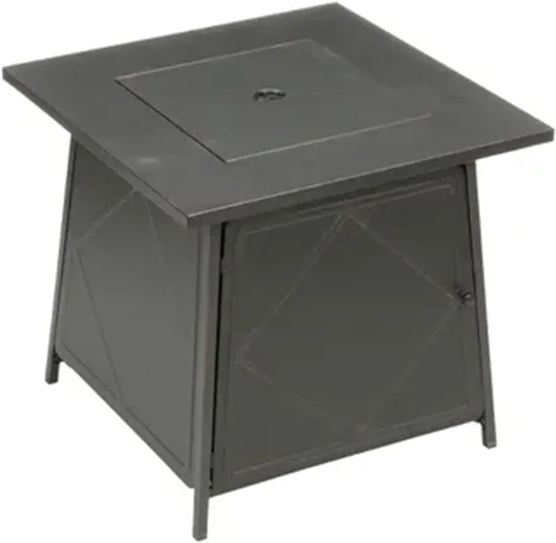 Four Seasons 50,000 BTU Square Gas Fire Pit Table – All-Season Dual-Heat Patio Fire Feature