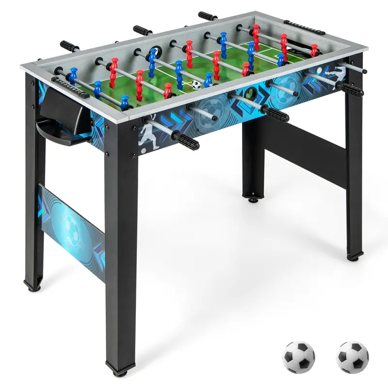 Freestanding Foosball Table Featuring Dual Balls and Precision Ball-Tracking Rods