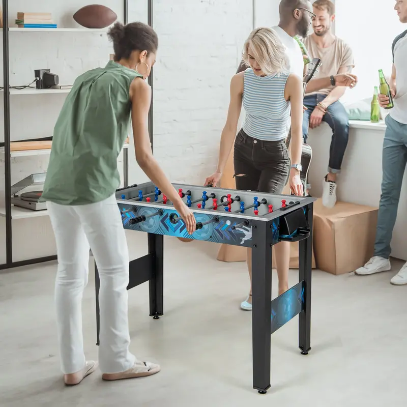 Freestanding Foosball Table Featuring Dual Balls and Precision Ball-Tracking Rods 2