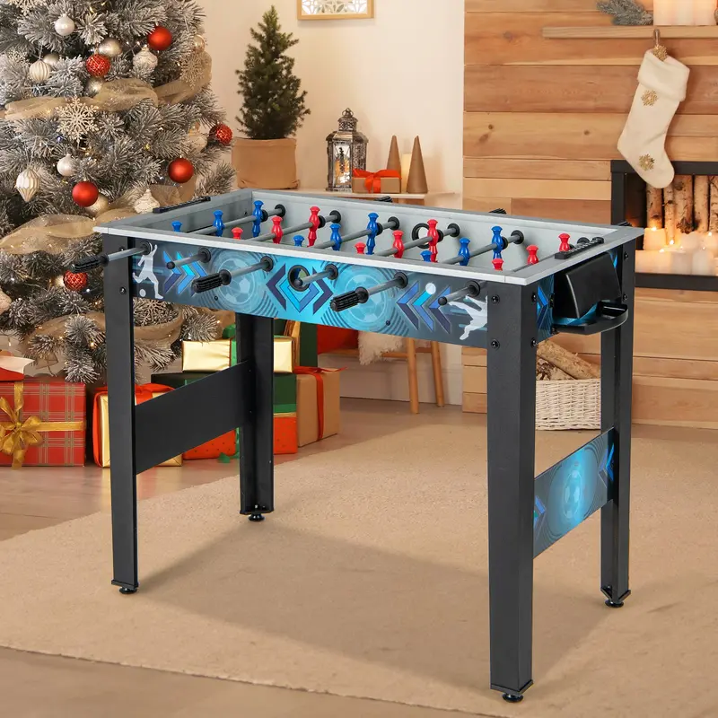 Freestanding Foosball Table Featuring Dual Balls and Precision Ball-Tracking Rods