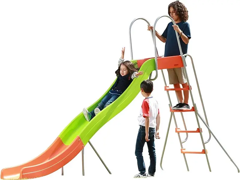 Freestanding Outdoor Kids Playset – 10-Foot Climber with Slide, Swing, and Jungle Gym Combo